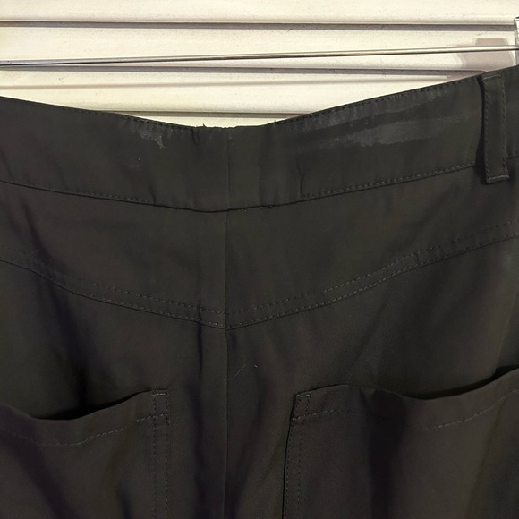 Stella McCartney Tina Ruched Wool and Cotton Pants in Black, Size 40 (US 4-6) - Picture 8 of 15